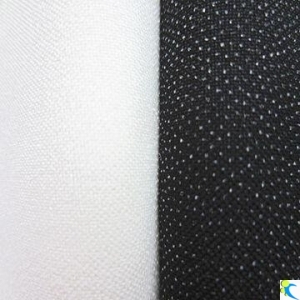 50D Plain Woven Stretch Interlining with Double-dot Coating, Used for Women's Garment