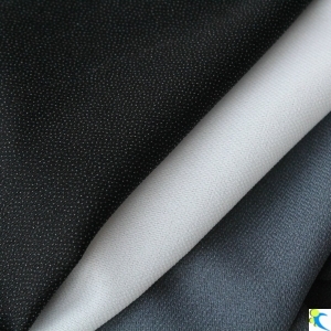 57GSM Woven Interlining,100% Polyester Twill  Double-dot Interlining,Suitable for Over Coat.