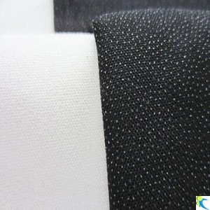 50D Plain Woven Stretch Interlining with Double-dot Coating, Used for Women's Garment