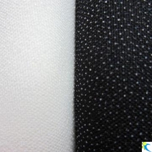 30D x 50D Plain Woven Stretch Interlining with Double Dot Coating, Product Interfacing Fabric